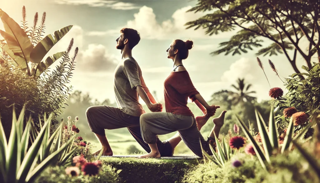 Partner Camel Pose in yoga poses for 2